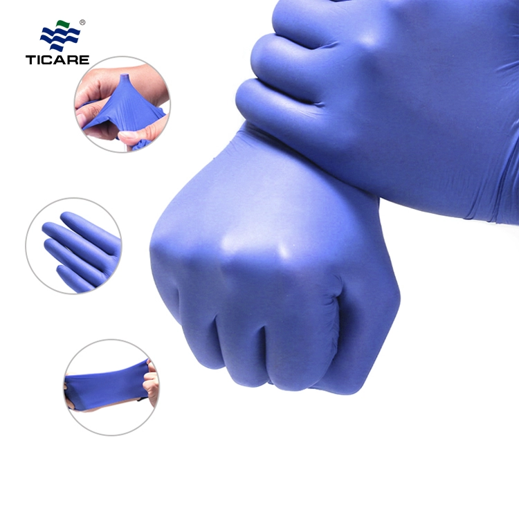 Одноразовые нитриловые перчатки без пудры