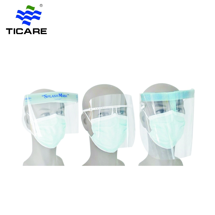 ПЭТ полное покрытие Пластиковый козырек защитная маска для лица