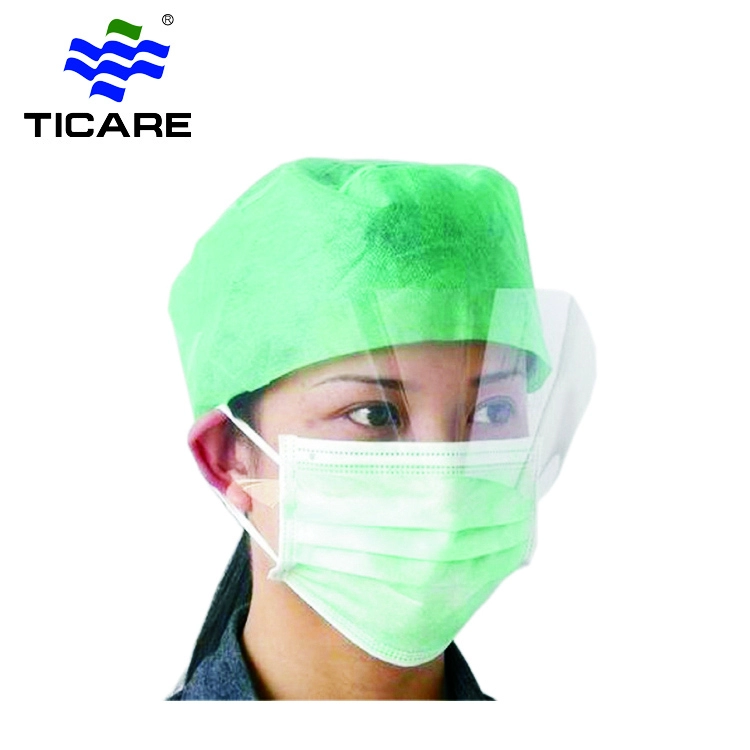 Одноразовая 3-слойная нетканая маска для лица с защитой для глаз