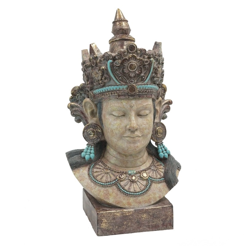 Статуя головы Гуаньинь из полирезина для украшения дома