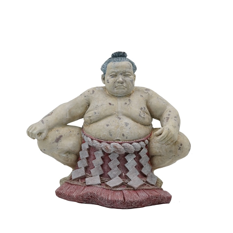 Креативная садовая статуя японского борца сумо из смолы
