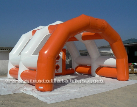 Наружная оранжевая надувная палатка для футбольных ворот для футбольных мероприятий