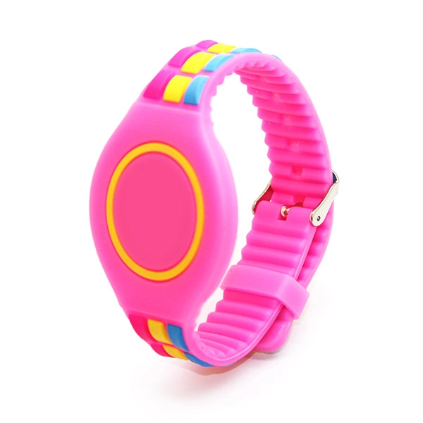 Радужный силиконовый резиновый водонепроницаемый браслет для часов, RFID-мультяшный силиконовый браслет