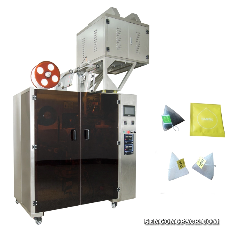 C28DX Нейлоновая пирамидальная/плоская машина для изготовления чайных пакетиков для малого бизнеса