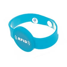 RFID-мягкий ПВХ одноразовый браслет с кнопкой NFC