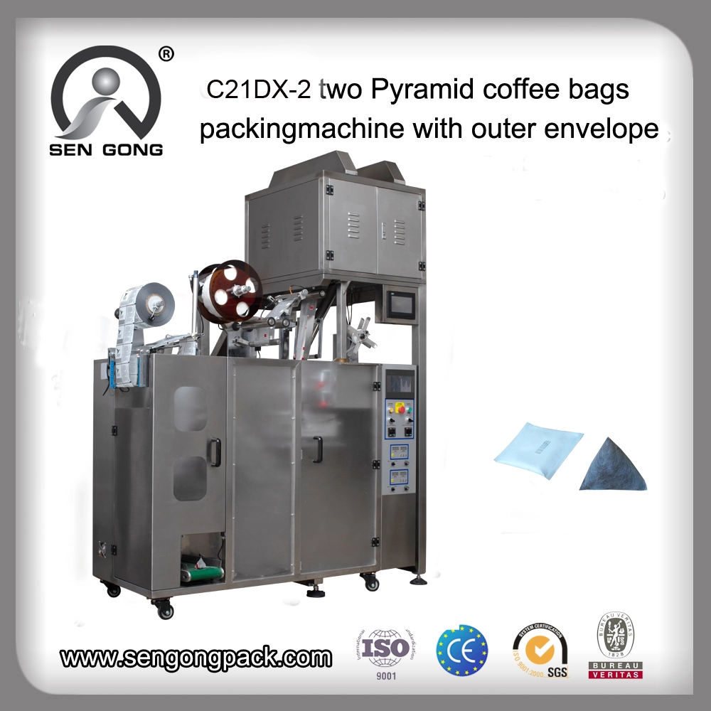 C21DX-2 Pyramid Индонезийская упаковочная машина для черного чая в пакетиках