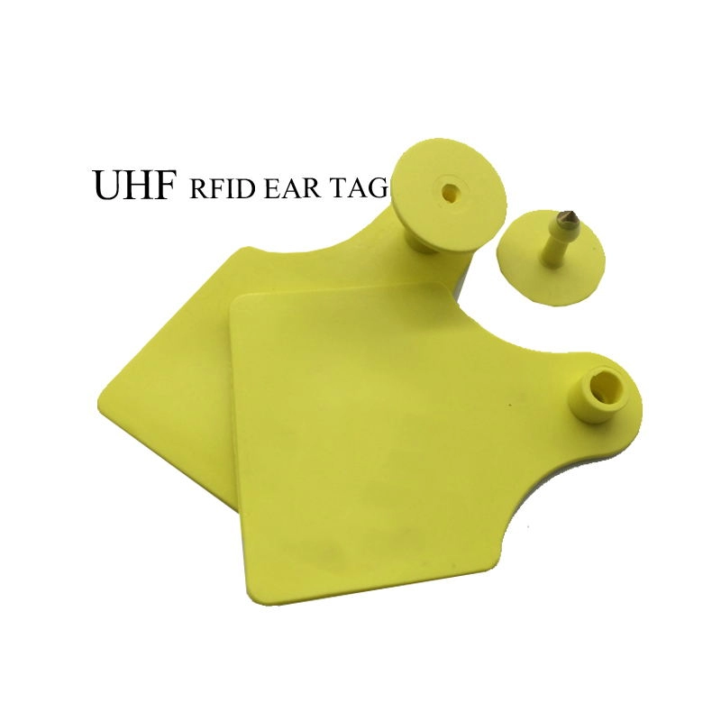 Умные ушные бирки для животных с UHF RFID QR-кодом большого радиуса действия для овечьей свиньи