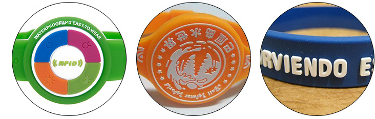 Браслет из ПВХ с печатью индивидуального логотипа