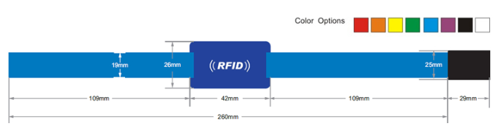 RFID-фестивальные тканые браслеты