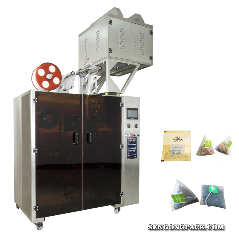 C28DX Автоматическая машина для изготовления чайных пакетиков PLA в форме пирамиды/плоских пакетиков на продажу