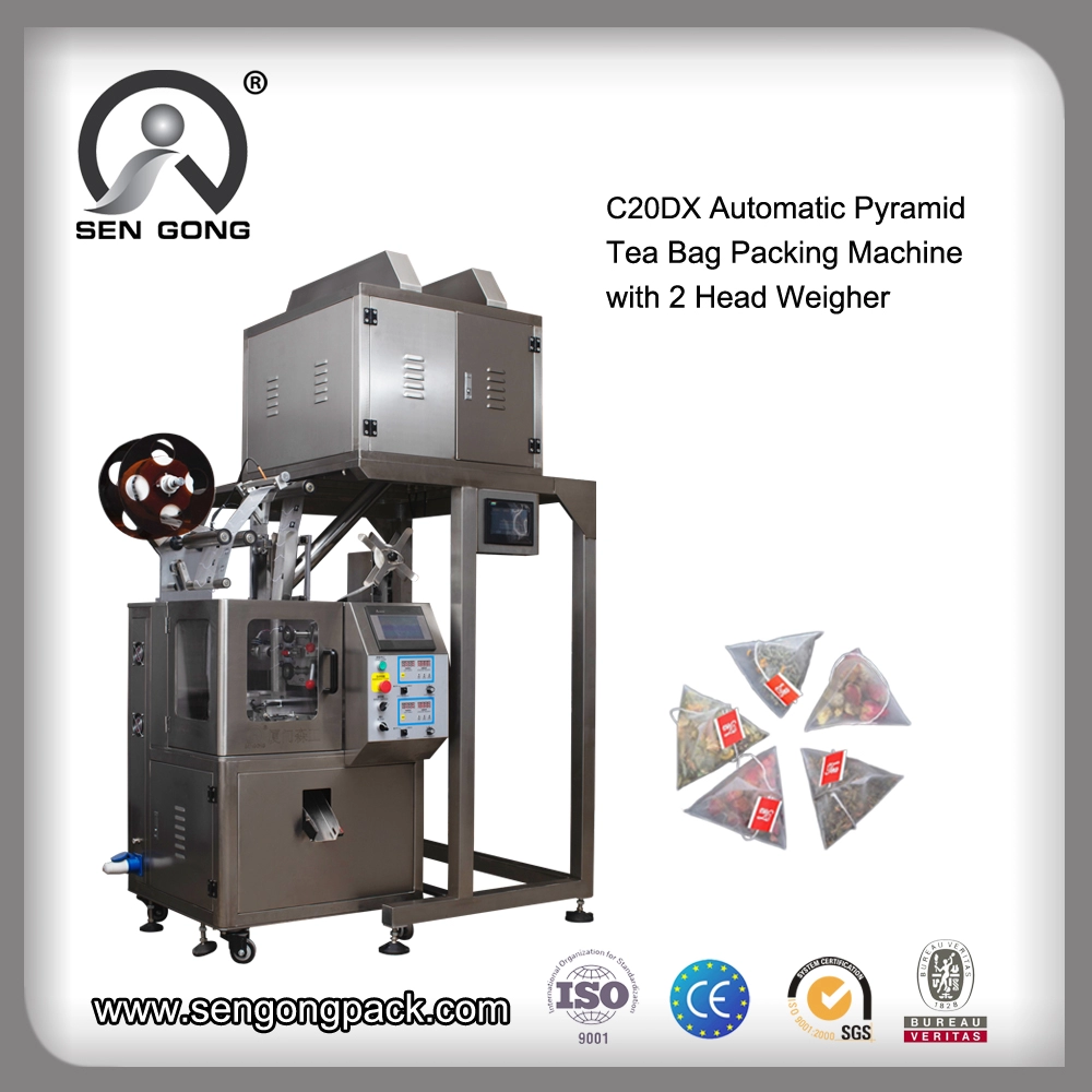 C20DX Автоматическая машина для запечатывания фильтров в пакетиках для чая Pyramids