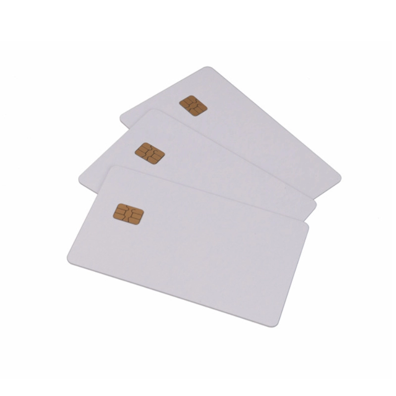 Струйная печать Пустой белый чип 4442/4428 Контактная смарт-карта