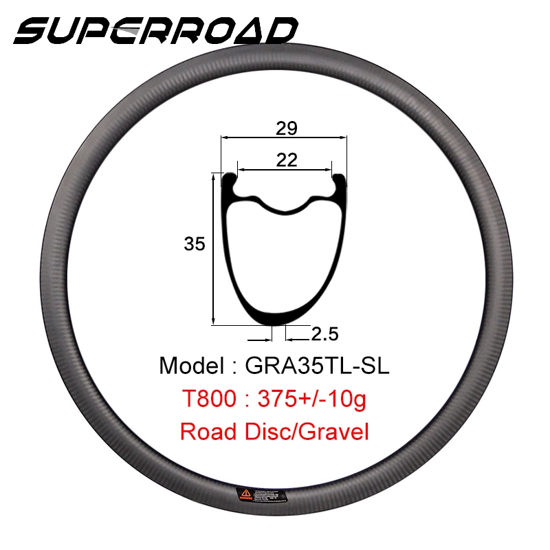 Колесные диски Superroad 35 мм для бескамерных дисковых тормозов с матовой отделкой UD
