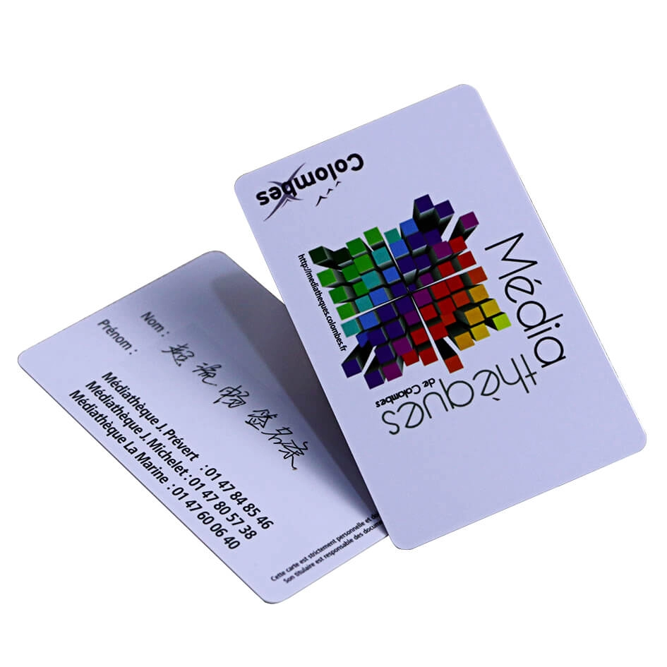 Полная печать пластиковых бесконтактных RFID-чип-карт из ПВХ