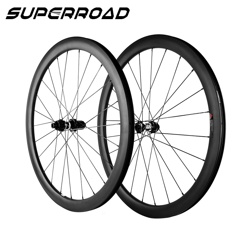 50-миллиметровые карбоновые бескамерные дисковые тормозные колеса для велокроссового шоссейного велосипеда