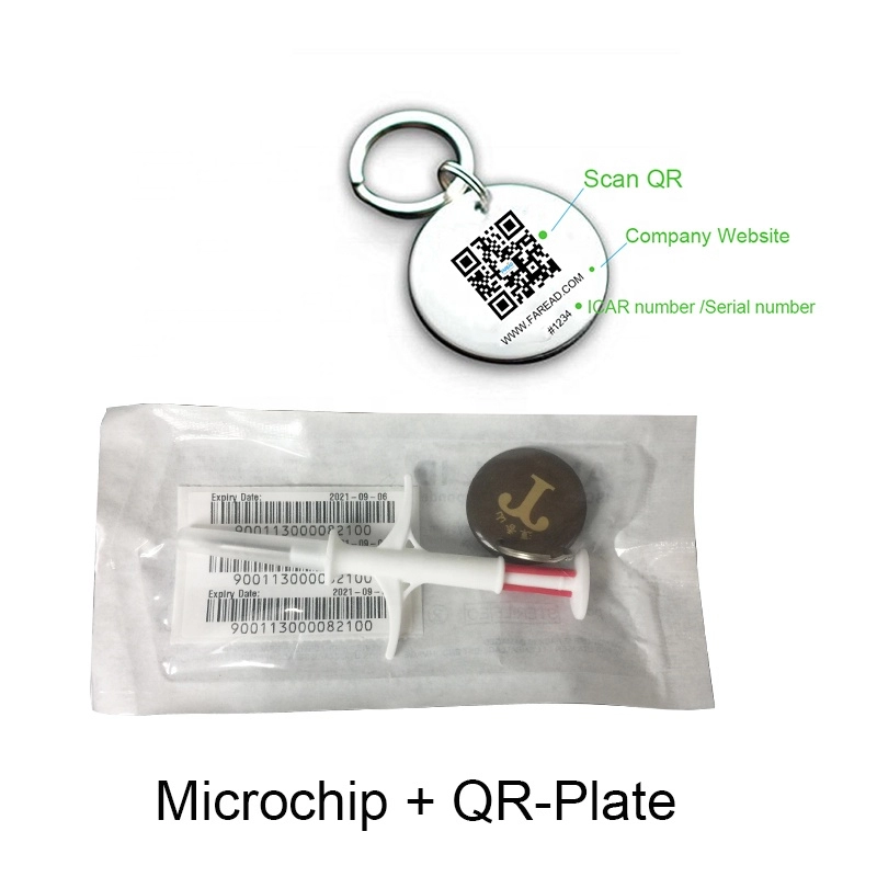 2,12x12 мм RFID-идентификаторы животных для инъекций микрочипов со шприцем