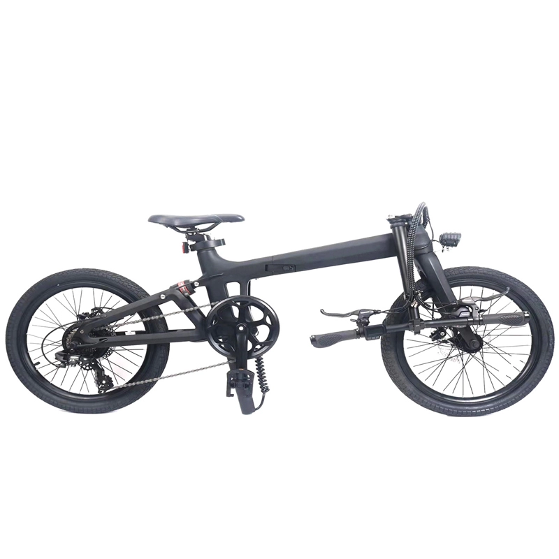 LightCarbon Новый карбоновый складной электрический велосипед LCE-XO