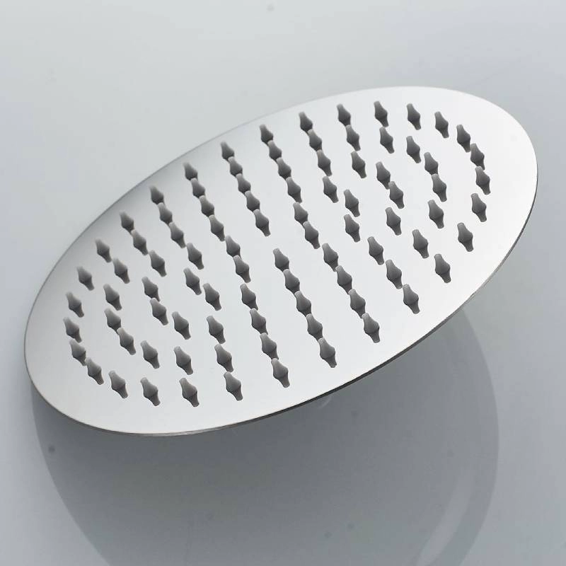 Ультратонкая хромированная круглая насадка для душа в ванной комнате