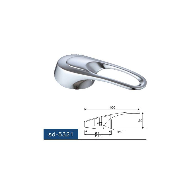 Однорычажная ручка смесителя для картриджа диаметром 35 мм для ванной комнаты, кухонной раковины или ванны