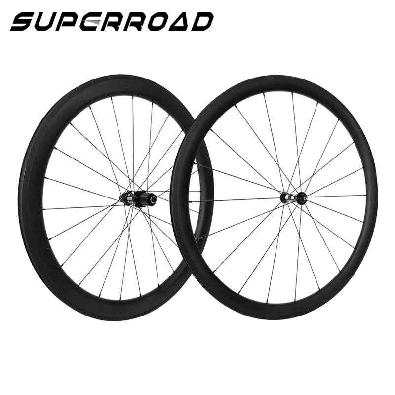700C Передние бескамерные колеса шоссейного велосипеда диаметром 38 мм и задние колеса диаметром 50 мм