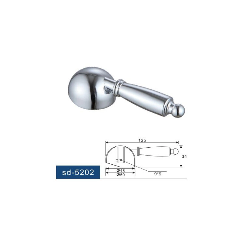 Ручка рычага смесителя для смесителя для ванной комнаты или кухни с картриджем диаметром 35 мм.