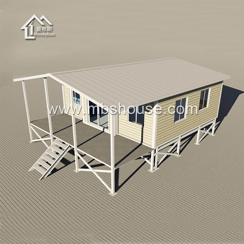Расширяемый контейнерный дом из переработанной легкой стальной конструкции на продажу
