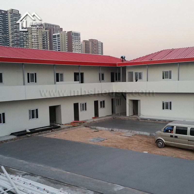 Китайский завод Модульный сборный дом в стиле Т на строительной площадке