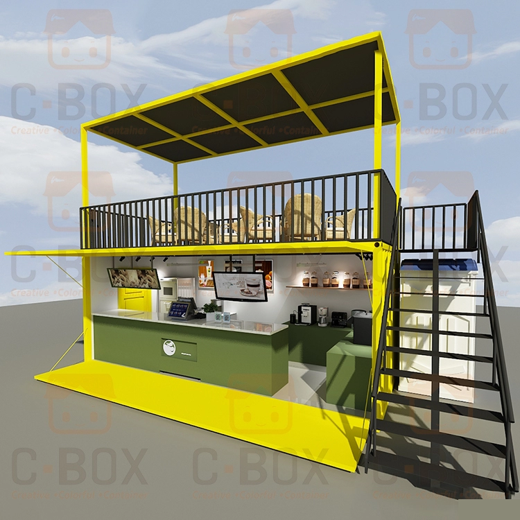 Контейнерный дом с плоской упаковкой/контейнеры для фаст-фуда мобильный продовольственный магазин