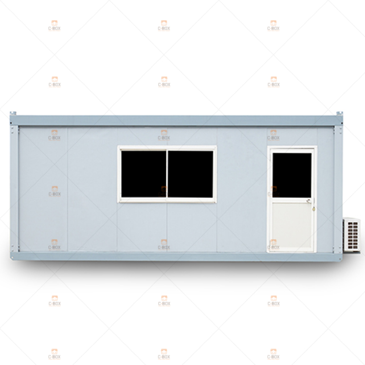 Жилой контейнерный дом с плоским пакетом и защитой от влаги