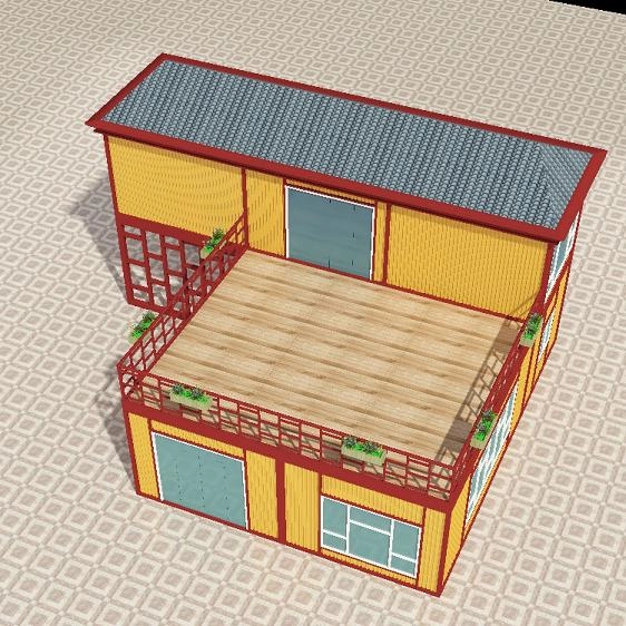 Настраиваемый сборный дом-контейнер для строительства стальной конструкции для офиса и проживания
