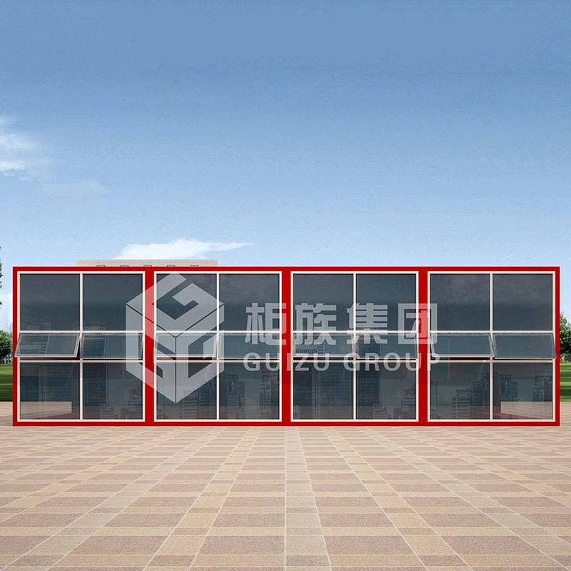 ODM Китайская фабрика по индивидуальному заказу сборных мобильных транспортных контейнеров для офиса с французскими окнами