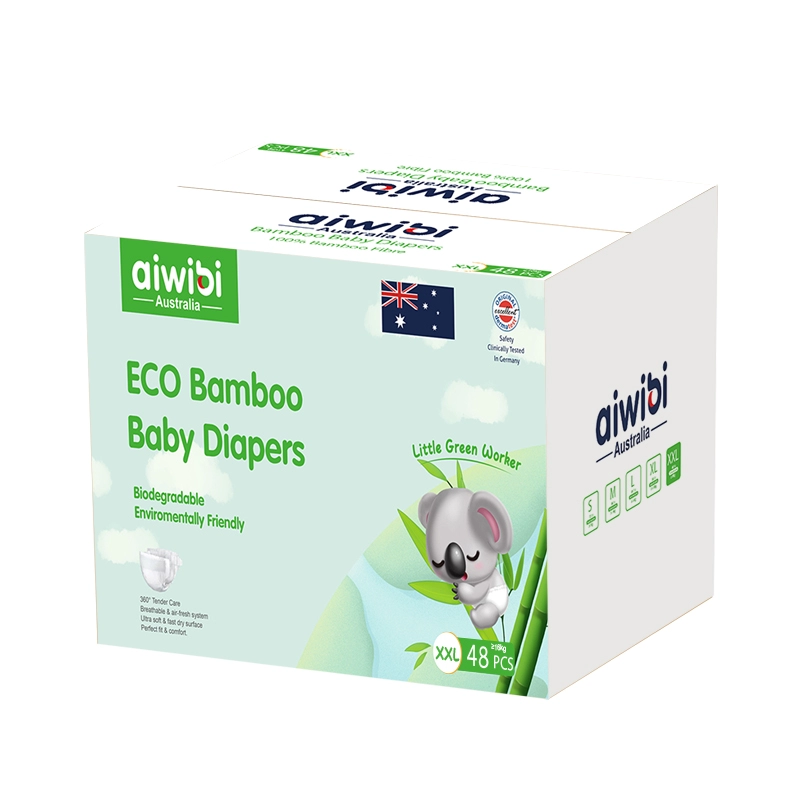 Бамбуковые детские подгузники премиум-класса из 100% биоразлагаемой бамбуковой ткани