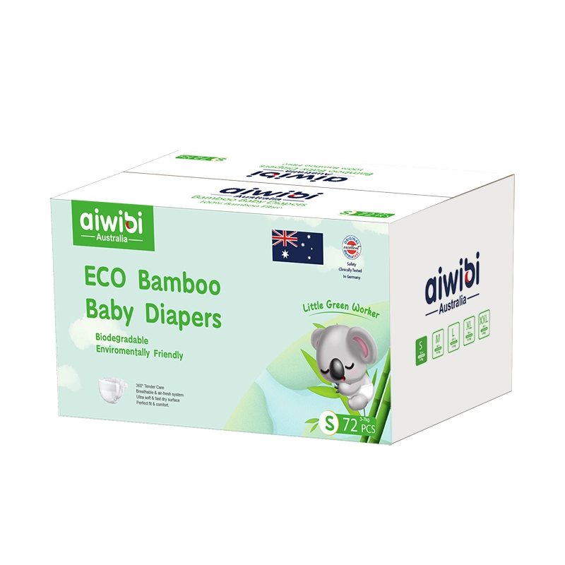 Бамбуковые детские подгузники премиум-класса из 100% биоразлагаемой бамбуковой ткани