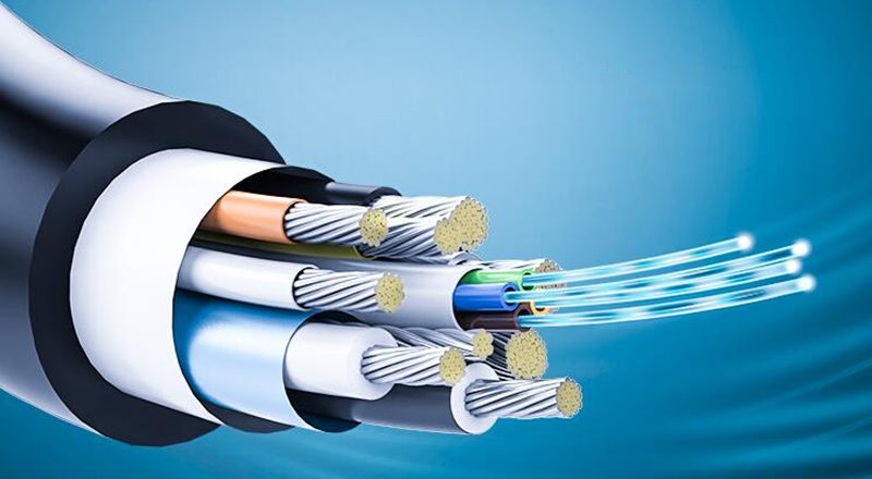 Внутренняя структура оптоволоконного кабеля HDMI