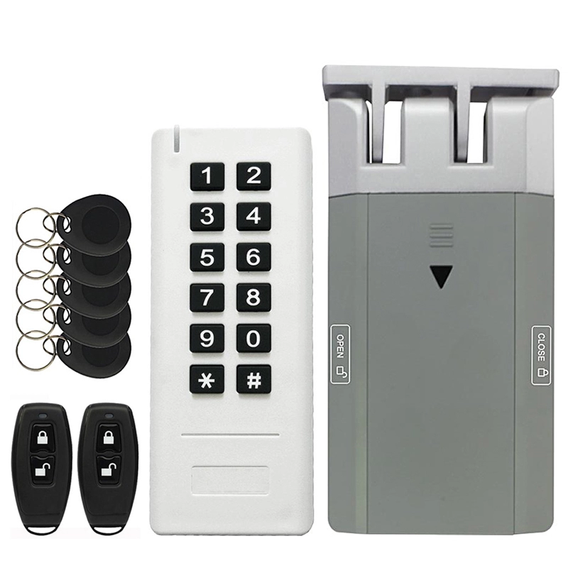 433 МГц Security Keyless Wireless Smart Remote Control Дверной замок с защитой от кражи и 4 ключами
