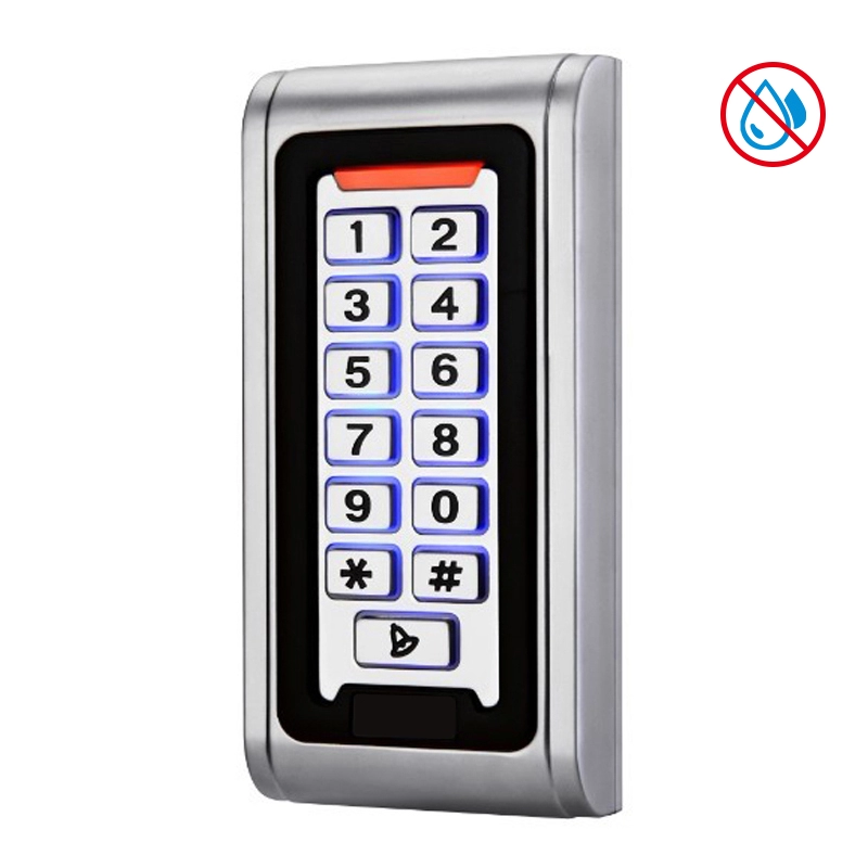 Система контроля доступа к двери, считыватель RFID-карт, клавиатура с паролем, контроллер машины