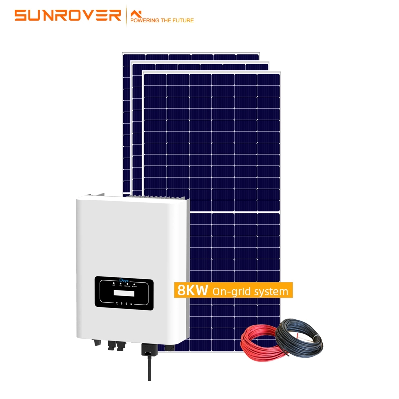 Полная солнечная система мощностью 7 кВт на решетчатой ​​крыше