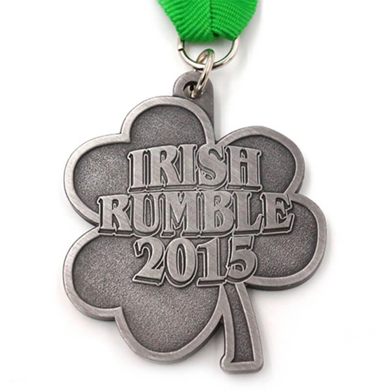 Изготовленная на заказ ирландская старинная серебряная медаль
