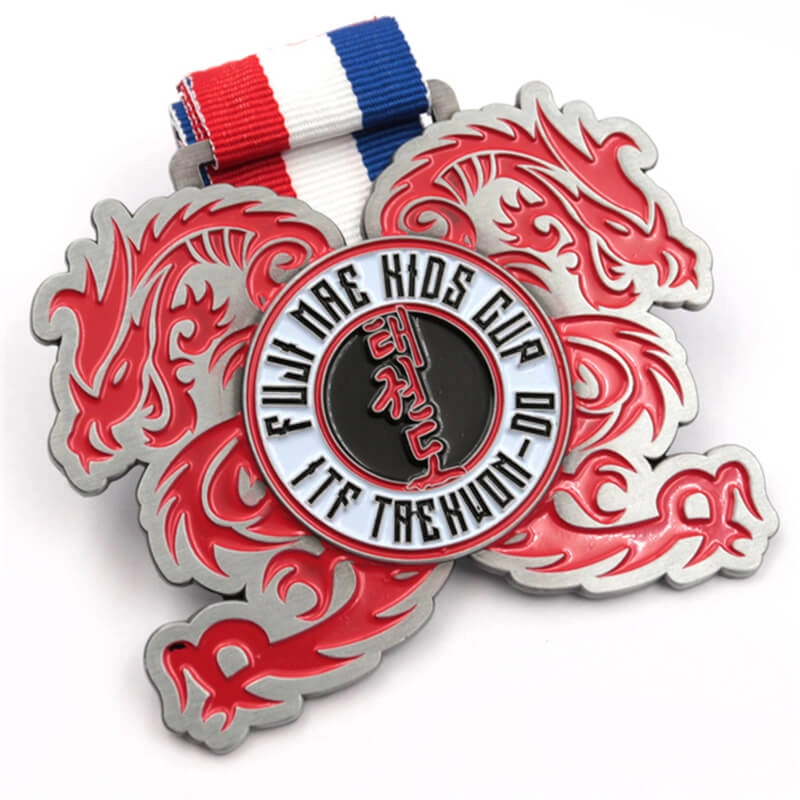 Металлический логотип медали по тхэквондо на заказ завод
