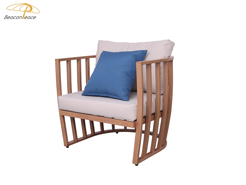 Садовая мебель для отдыха, деревянный патио, водонепроницаемый двухместный диван