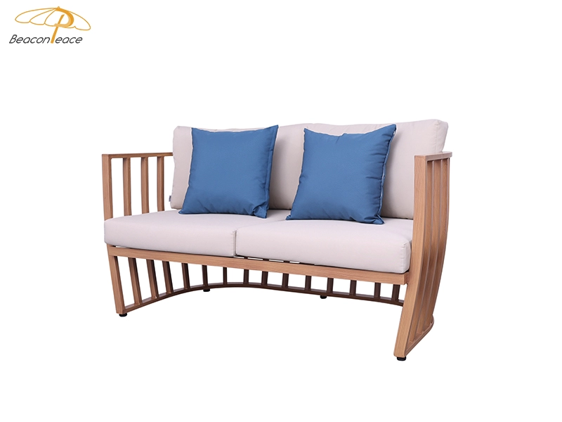 Садовая мебель для отдыха, деревянный патио, водонепроницаемый одиночный диван