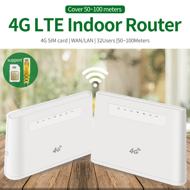 Внутренний беспроводной маршрутизатор 4G LTE большого радиуса действия