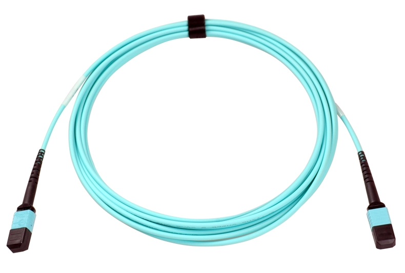 8-волоконный MPO (штекер)-MPO (штекер) Многомодовый оптоволоконный кабель OM3 50/125