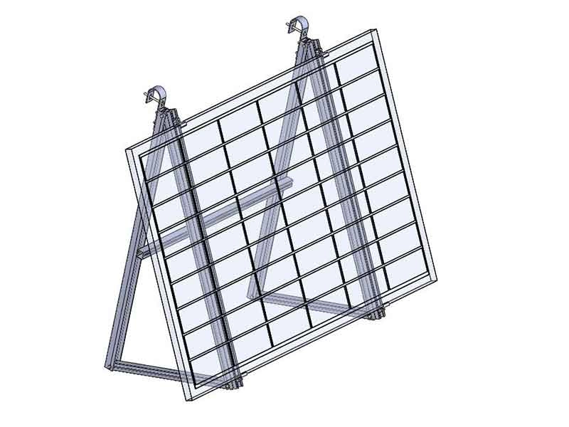 Регулируемая треугольная солнечная монтажная конструкция солнечный кронштейн для балкона